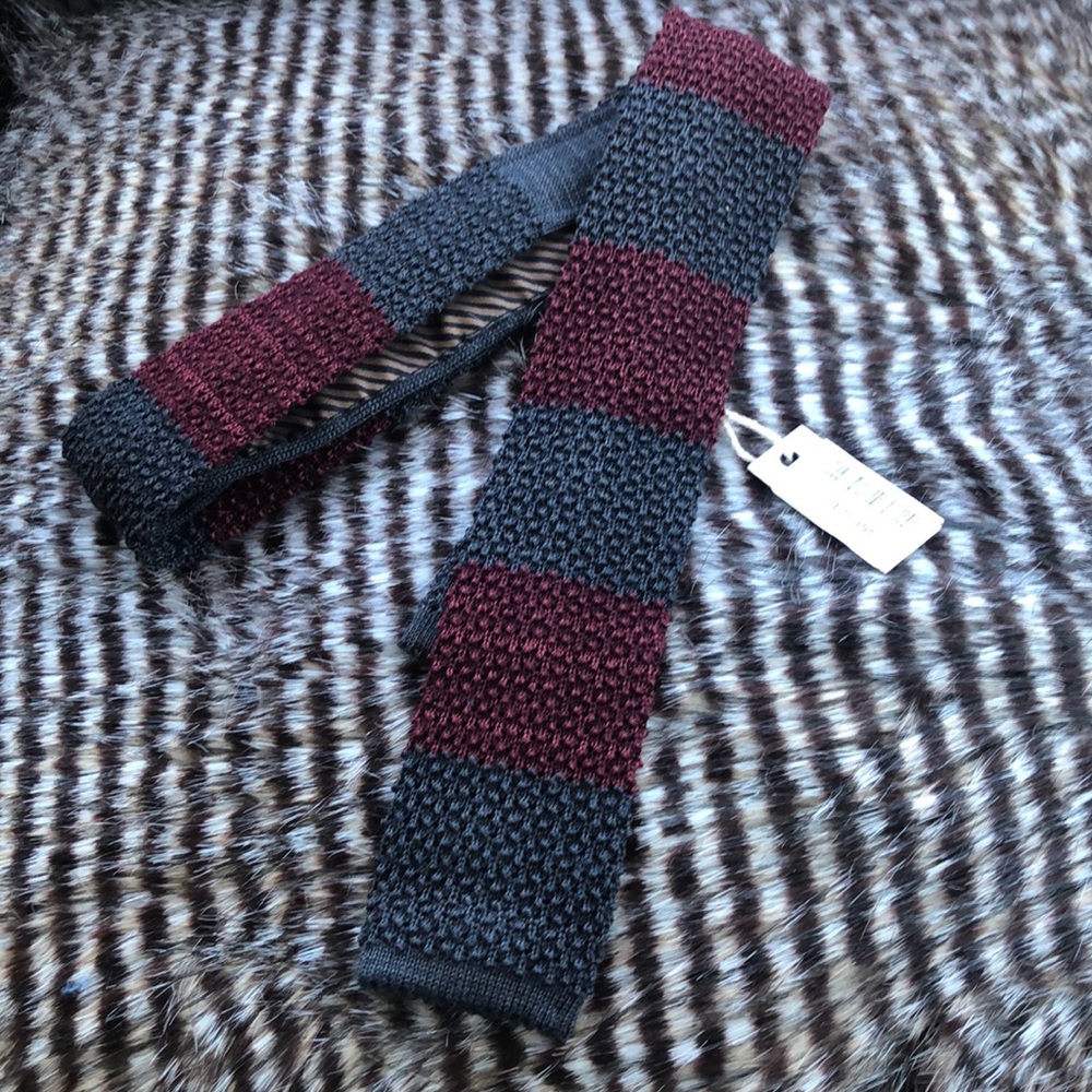 Billy Reid Stripe Knit Tie